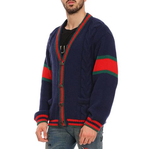 mens gucci cardigans|gucci cardigan sweaters for men.